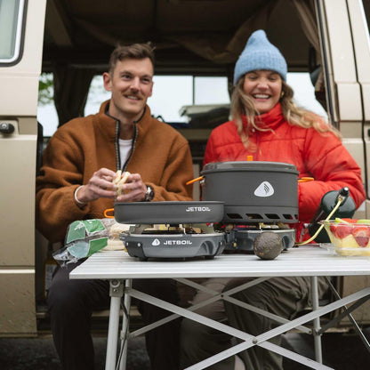 Jetboil Genesis Basecamp Backpacking and Camping Stove Cooking System with Camping Cookware