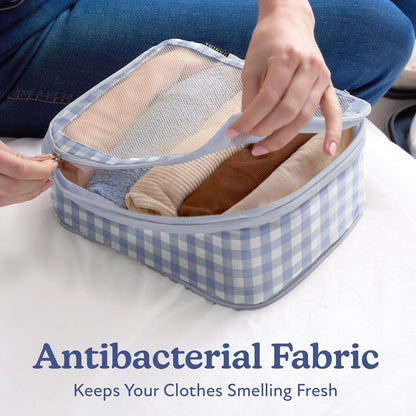 Vandel Space-Saving Compression Packing Cubes for Women, Men, Compressible Carry On Suit Case Organizer Luggage Packing Cubes for Travel Organizer Bags for Luggage and Backpacks, Suitcase Cube