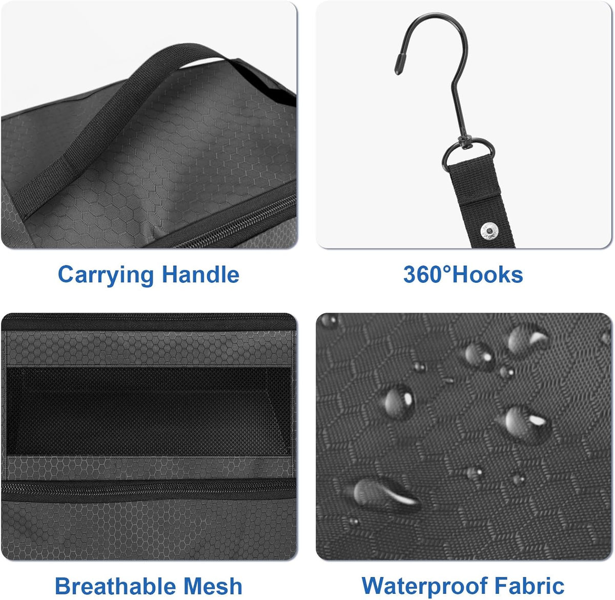 Suitcase Organizer, Travel Luggage Organizer Portable Hanging Travel Shelves Collapsible Hanging Packing Cubes for Carry on Suitcase
