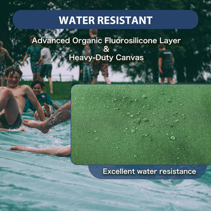 12’x16’ Canvas Tarps Heavy Duty Waterproof Tarpaulins with Aluminum Grommets,UV Resistant, 22Mil Multipurpose Drop Cloth, 14oz Durable Cover Sheet for Outdoor and Indoor Use with Ropes.