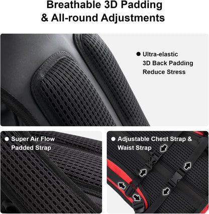 Everfun Hydration Backpack 18L with Water Bladder 2L/3L Hiking Water Backpack Women Men Hydration Pack Insulated Lightweight Day Hydropack with Storage for Hiking, Biking, Running, Festival