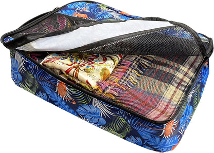 5 Set Packing Cubes for Travel Large Suitcase Luggage Organizer Bags Travel Accessories Vacation 4 Cubes 1 Laundry Pouch Bag