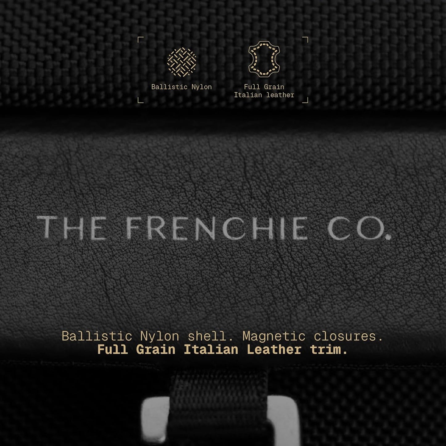 The Frenchie Co. - Work/Travel Speed Backpack - Expandable 23–30 liters - Laptop compartment with anti-theft magnetic closure - Ballistic nylon durable commuter pack