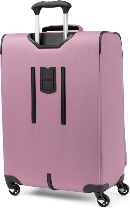 Travelpro Maxlite 5 Softside Expandable Checked Luggage with Spinner Wheels, Lightweight, 25-Inch — Orchid Pink Purple