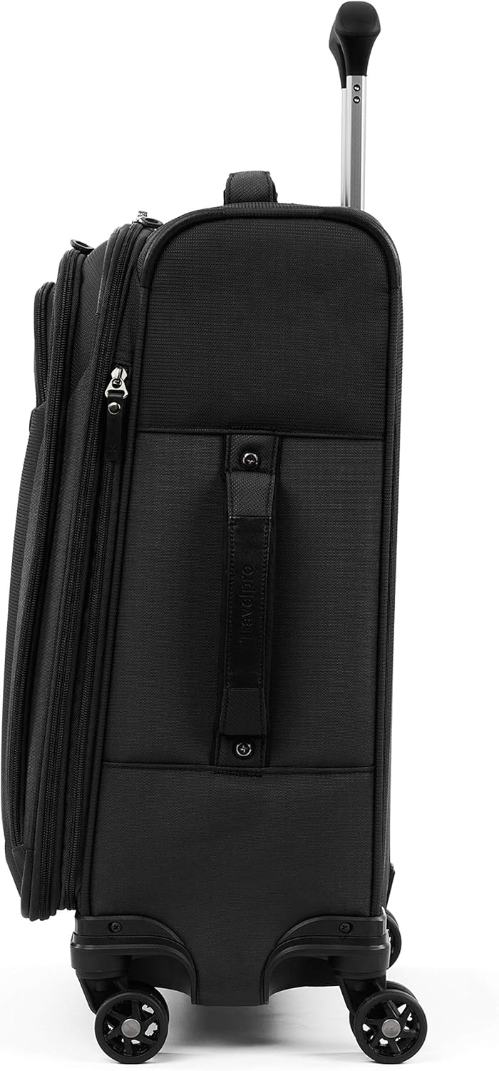 Travelpro Tourlite Softside 2-Piece Set, Expandable Luggage with 4 Spinner Wheels, Lightweight Suitcase, 21" Carry-On, 29 Check Large, Black