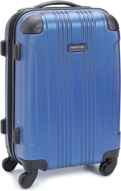 Kenneth Cole REACTION Out of Bounds Lightweight Hardshell 4-Wheel Spinner Luggage, Cobalt Blue, 20-Inch Carry On