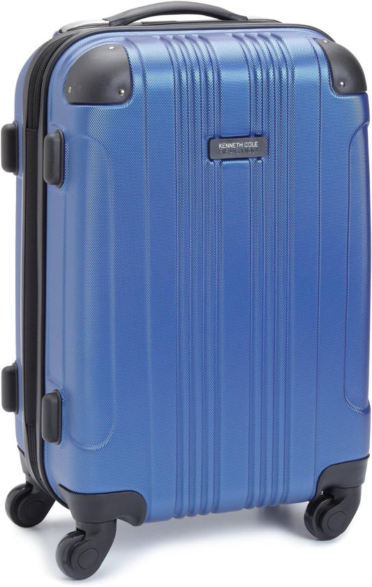 Kenneth Cole REACTION Out of Bounds Lightweight Hardshell 4-Wheel Spinner Luggage, Cobalt Blue, 20-Inch Carry On