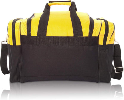 DALIX 17" Blank Duffle Bag Duffel Bag Travel Size Sports Durable Gym Bag