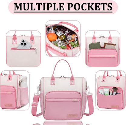 Aesthetic Lunch Box for Women Preppy Insulated Lunch Bag for Young Ladies - Image 9