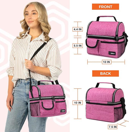opux Lunch Bag Women Insulated, Adult Lunch Box Cooler, Lunch Box - Image 3