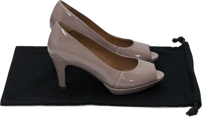 ZENPAC Shoe Bags for Storage, Black Duster Flannel Drawstring Pouch, Washable Breathable Cotton Fabric Cloth for Boots, Travel, Luggage, 12x17, 2 Pack