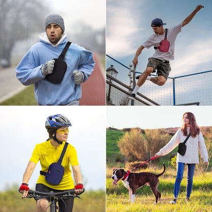 MJNUONE Mini Sling Bag for Men Outdoor Lightweight Small Crossbody Bag Women Casual Daily Bag Waterproof Chest Bag for Travel