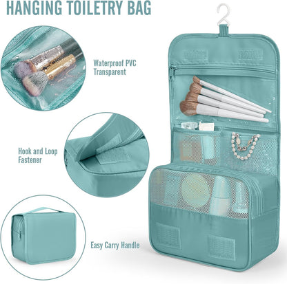 Veken 10 Set Packing Cubes for Travel Essential, Suitcase Organizer Bags in 4 Sizes, Carry-On Luggage Accessories with Large Laundry & Hanging Toiletry Bag, Must-Have for Airplane, Road Trip & Camping