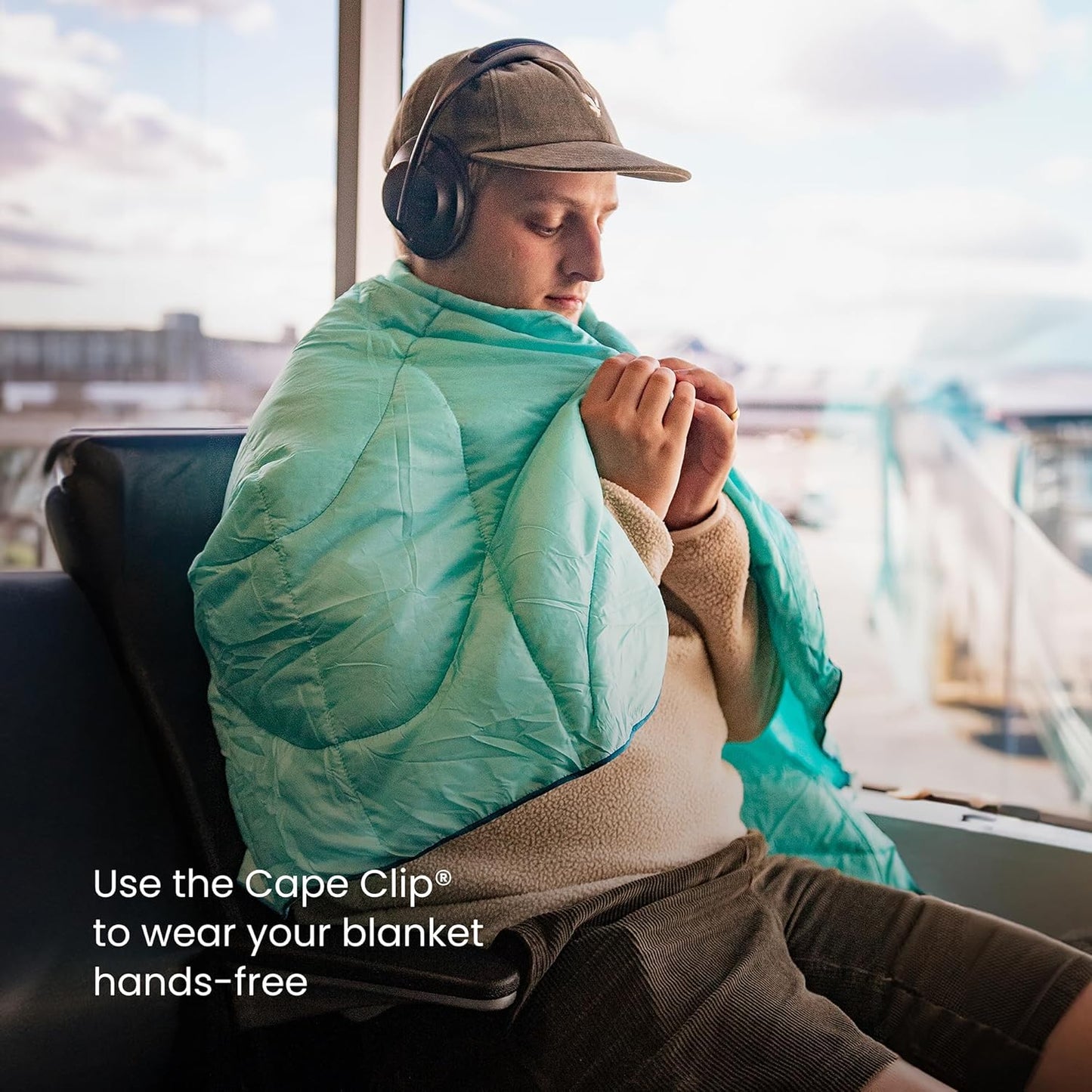 Rumpl Travel Puffy Blanket, Ultra-Packable Travel-Size Warmth and Comfort, Plum