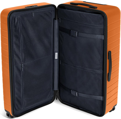 Away Large Trunk Luggage, 31 Inch Hardside Suitcase with Spinner Wheels, Lightweight & Durable, TSA Lock, Ideal for Long Trips, Sorbet Orange