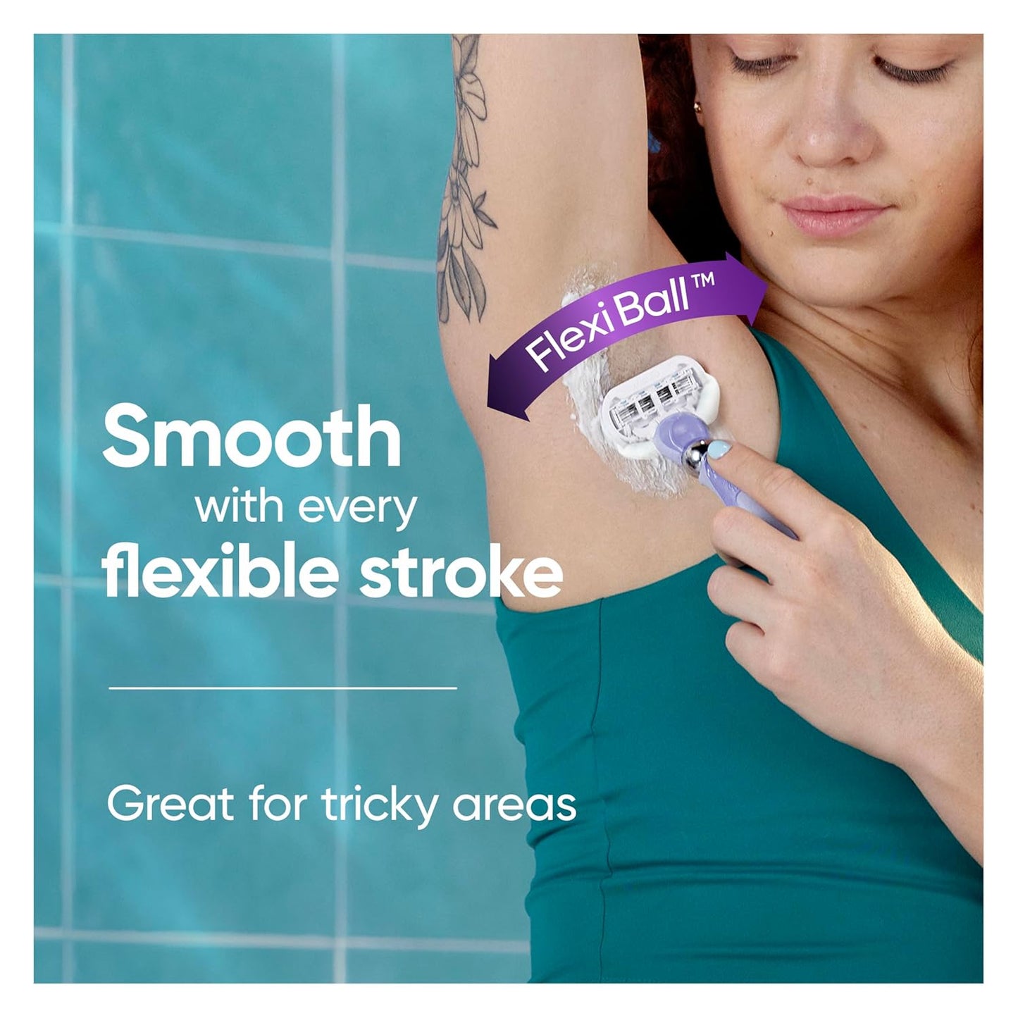 Gillette Venus Deluxe Smooth Swirl Women's Razor Handle + 2 Blade Refills