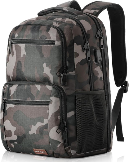 BIKROD Backpack for Boys Men, School Backpack for Teens Girls, Lightweight Casual High School Bookbag, Daily-use Travel Laptop Backpack with USB Charging Port Fits 15.6 Inch Notebook