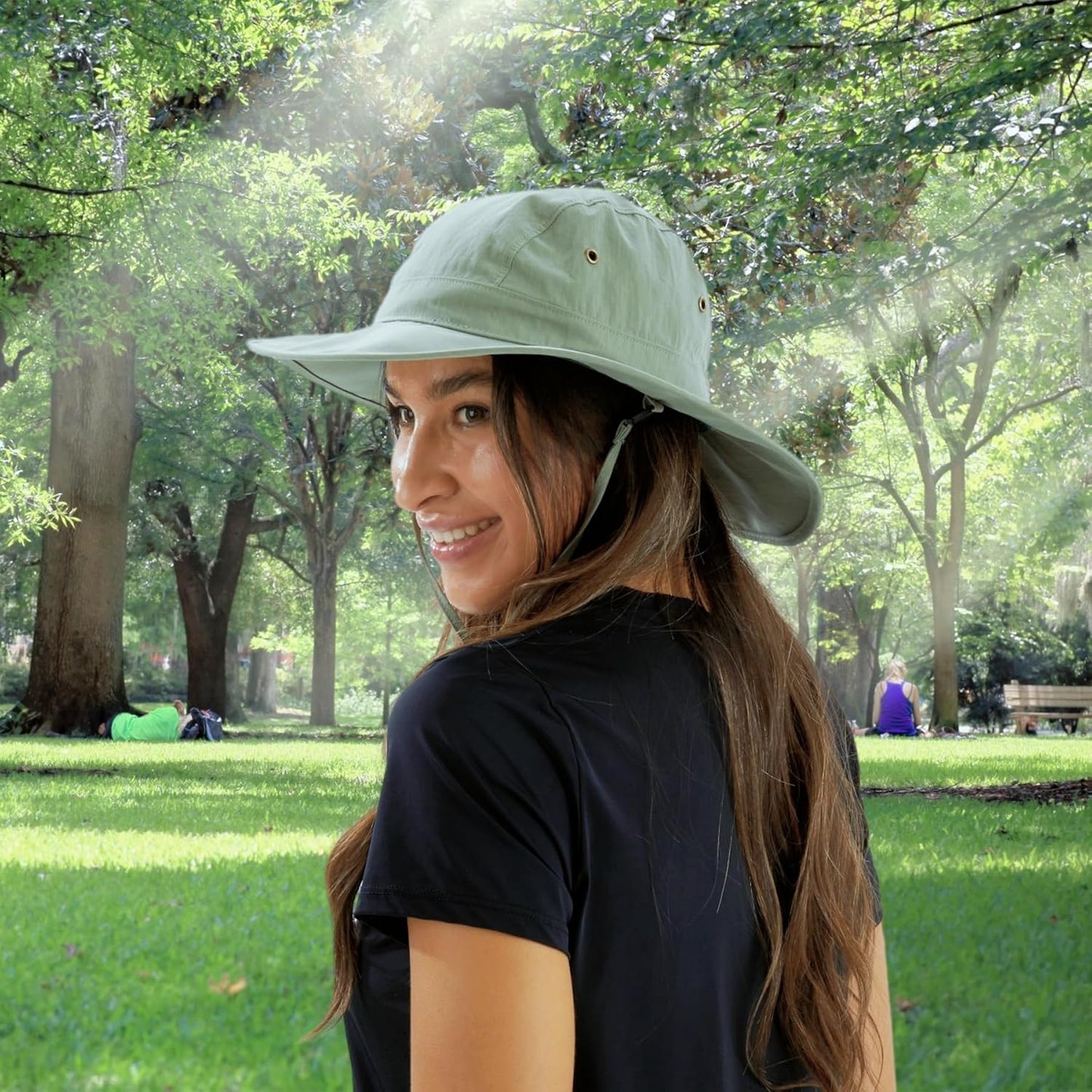 Home Prefer Summer UPF 50+ Men's Bucket Sun Hat Wide Brim Fishing Hat Safari Hat