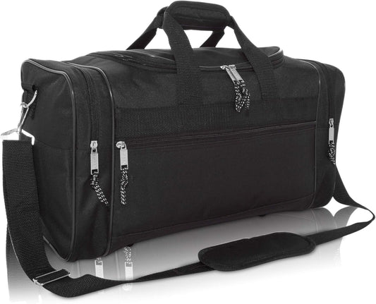 DALIX 17" Blank Duffle Bag Duffel Bag Travel Size Sports Durable Gym Bag