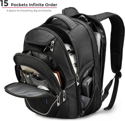 Swissdigital Design TSA Business Laptop Backpack For Men,Travel Backpack With USB Charging Port,College Tech Backpacks With RFID Pockets Presents For Men Fits 15.6 Inch Computer | TERABYTE