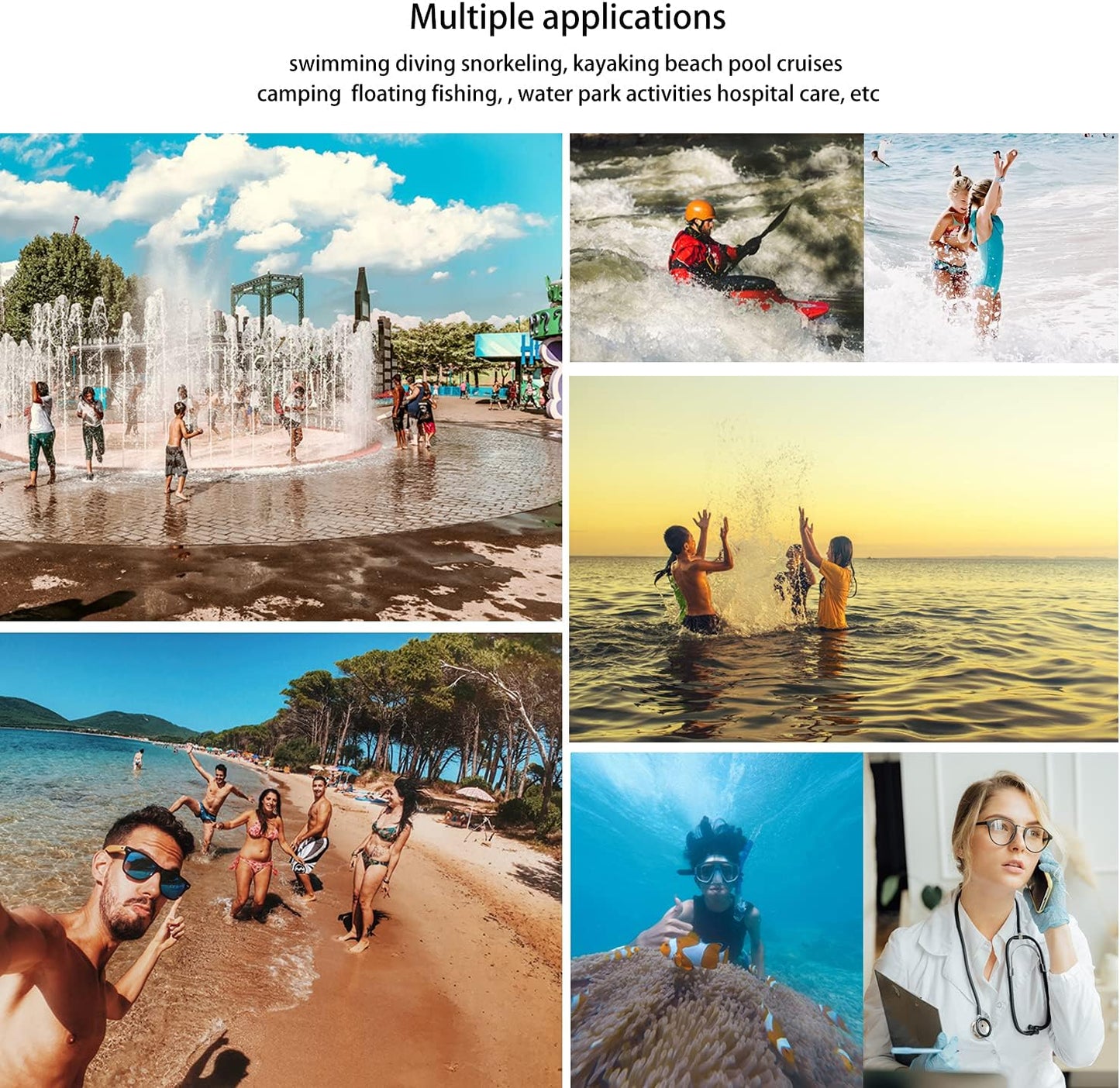 wellhouse Waterproof Phone Pouch, Waterproof Phone Case for iPhone 16 15 14 13 12 Pro Max XS Samsung, IPX8 3D Cellphone Dry Bag Beach Essentials (1 Pack - Luminous Pink7.0, 7 inch)