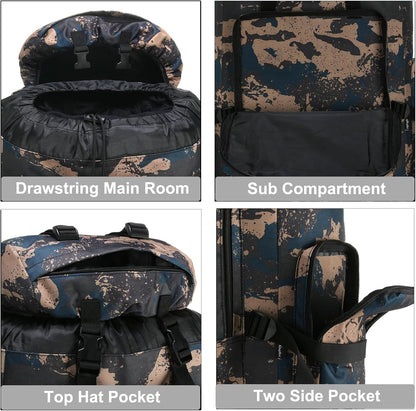 Hiking Backpack for Men 70L/100L Camping Backpack Military Rucksack Molle 3 Days Assault Pack for Climbing