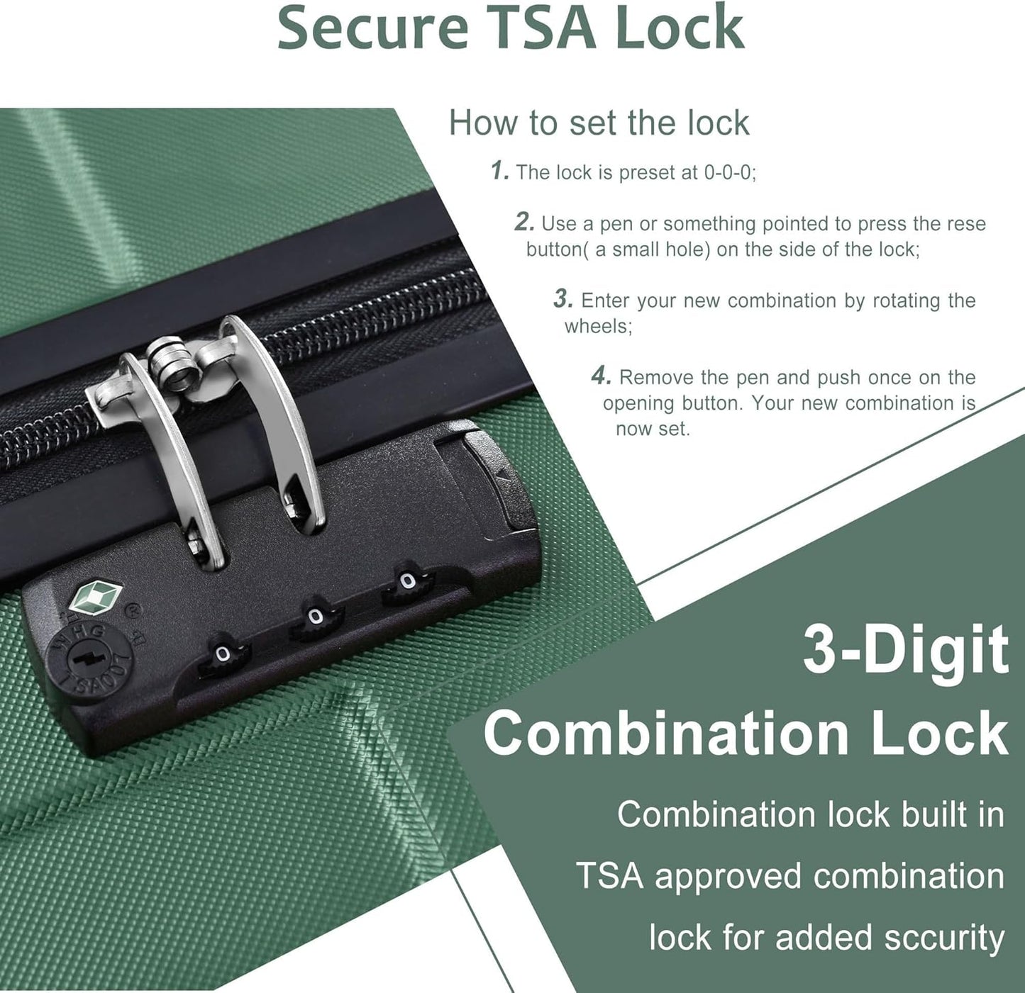 Merax 20 Inch Carry On Luggage Airline Approved, Hardshell ABS Suitcase with Spinner Wheels, TSA Lock, Lightweight Travel Luggage for Business Trips & Weekend Getaways