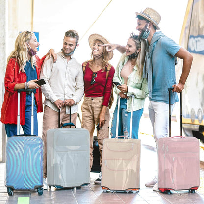 Clear Luggage Cover for 30 inch Suitcase Tsa Approved Thicken PVC Plastic Suitcase Protector Cover for Baggage Travel Waterproof.