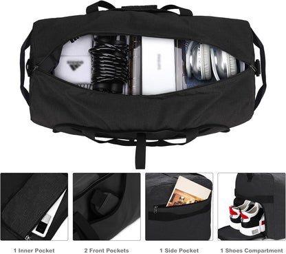100L Duffle Bag for Travel, Extra Large Foldable Waterproof Travel Duffel Bags Weekender Overnight Bag for Men and Women with Shoe Compartment