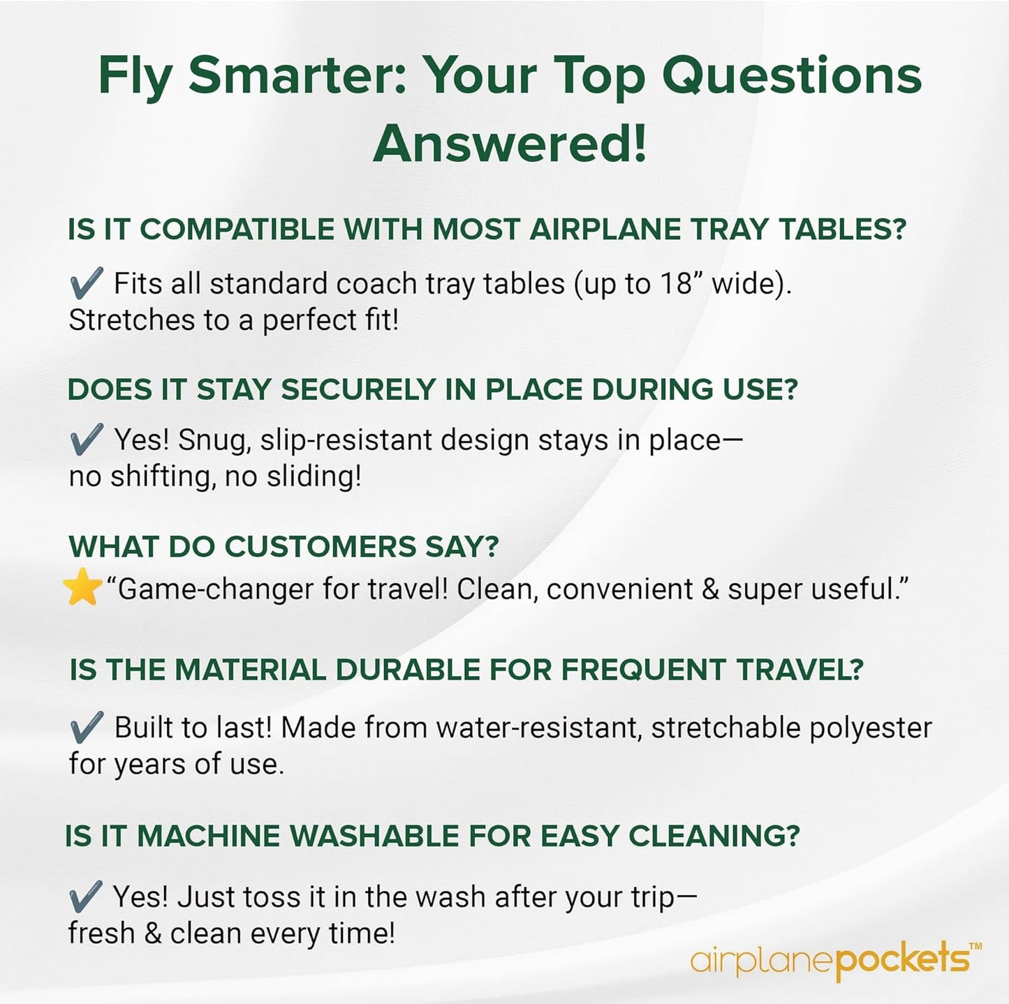 Airplane Pockets - Airplane Accessories - Plane Travel Essentials - Travel Organizer - Seat Storage Organizer - Air Travel Essentials - Seat Back Organizer - International Travel Must Haves