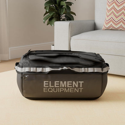 Element Equipment Trailhead Duffel Bag Shoulder Straps Waterproof Black/Grey Large