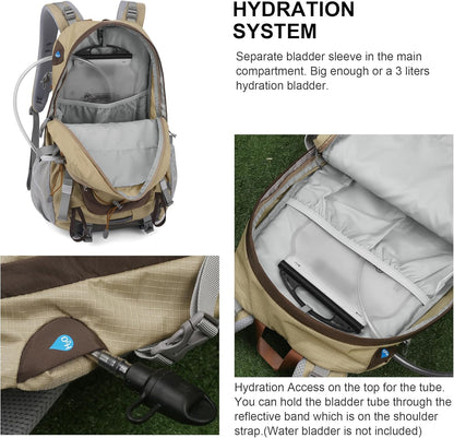 MOUNTAINTOP 25L/40L Hiking Backpack,Lightweight Travel Backpack for Men Women Outdoor Backpacking, Camping