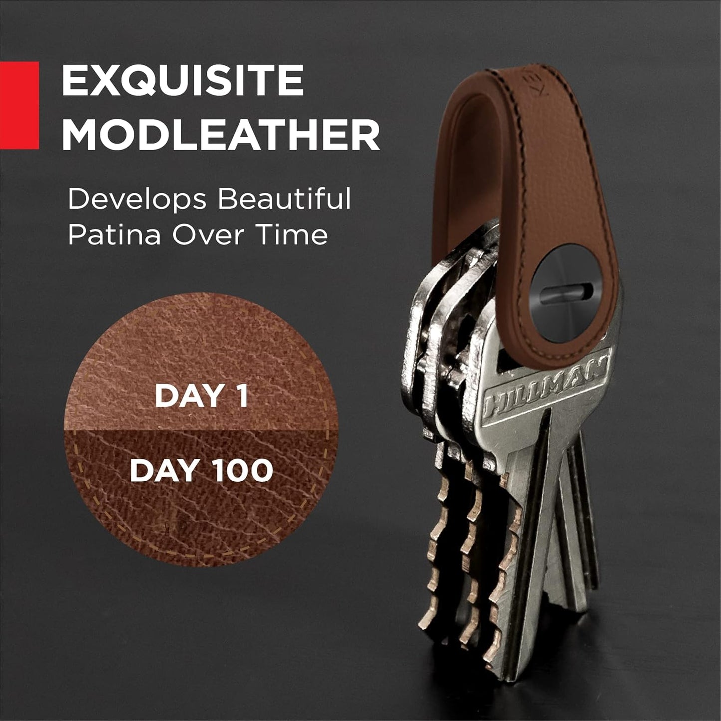 KeySmart Keychain Key Holder - Compact Key Organizer for Key Chain, EDC Key Chains, Key Ring Keychains