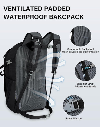 Pioneer Camp Hiking Backpack 22L Small Hiking Hydration Gear Lightweight Camping Backpack Travel Daypack for Women Men