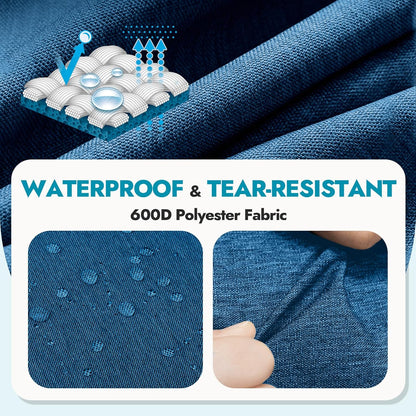 Canway 115L Travel Duffel Bag, Foldable Weekender Bag with Shoes Compartment for Men Women Water-proof & Tear Resistant