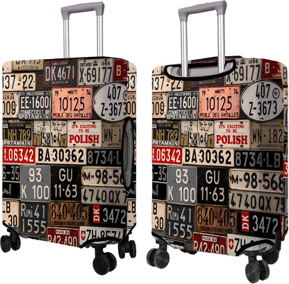 Travel Luggage Cover Suitcase Protector Fits 18-32 Inch Luggage Wheel Covers Patterned Travel Related Items Flower Luggage Protector Elastic Anti-scratch Suitcase Cover M