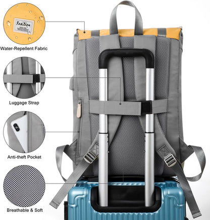 17" Laptop Backpack for Girls & Boys Teens, College Bookbag High School Backpack with USB Charging Port for Women & Men