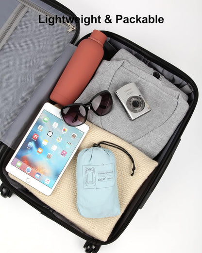 GOX Foldable 20l Backpack For Travel Lightweight Hiking Packable Daypack for Men Travel Camping Outdoor Bag Women (Sky Blue)