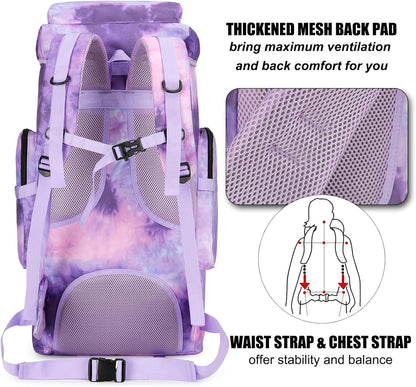 Hiking Backpack for Men 70L/100L Camping Backpack Military Rucksack Molle 3 Days Assault Pack for Climbing