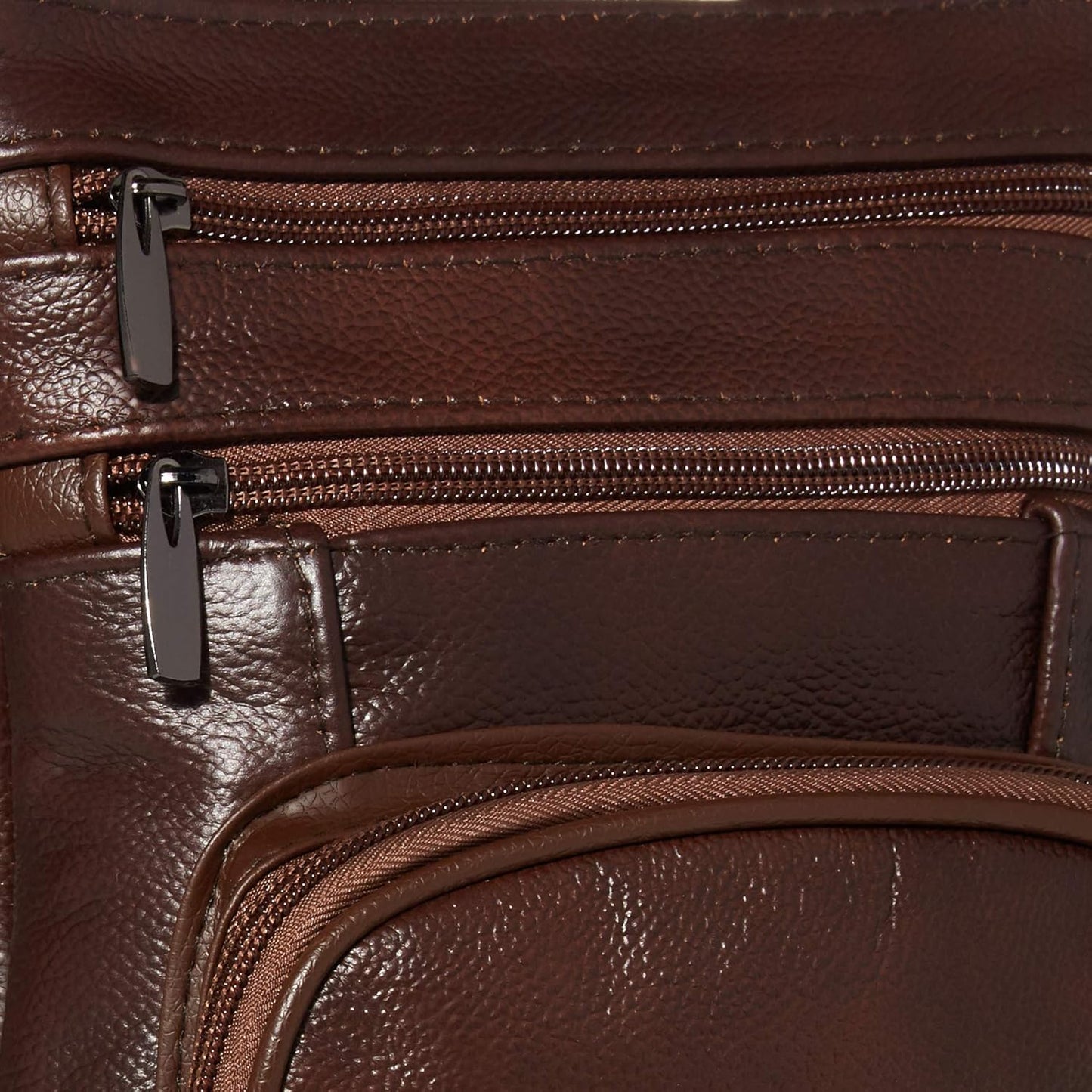 Krediz leather Crossbody Purses for Women, Multi Pocket Crossbody Purse with Adjustable Strap, Soft & Durable Leather Purse