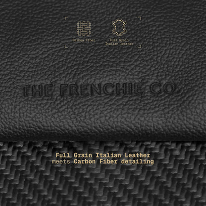 The Frenchie Co. - Work/Travel Speed Backpack - Expandable 23-30 L Laptop Pack - Anti-theft magnetic closure - Ballistic nylon body with full-grain Italian leather trim