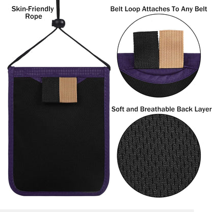 Travel Pouch Neck Wallet Family Passport Holder Organizer Case with RFID Blocking