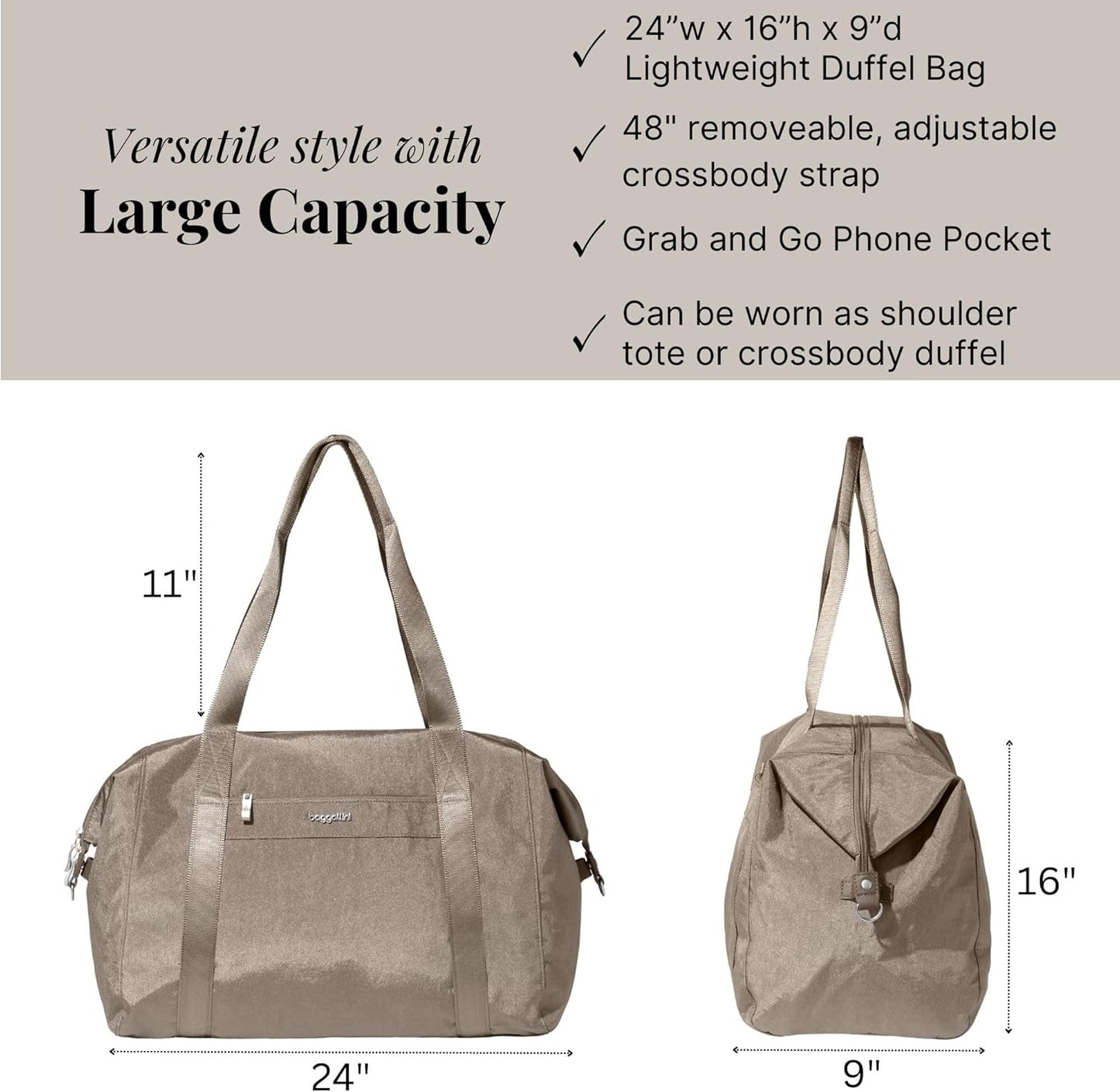 Baggallini Women's Day Large Duffel