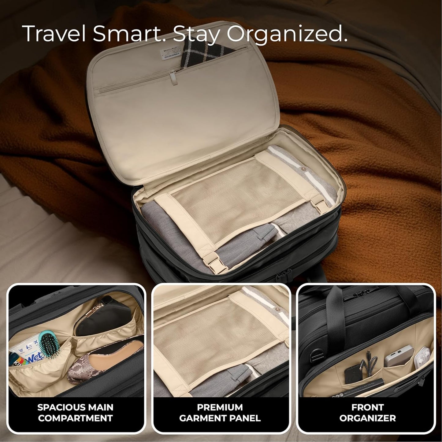 Briggs & Riley Travel Duffel Bag - Weekender & Overnight Luggage for Women & Men, Softside Bag