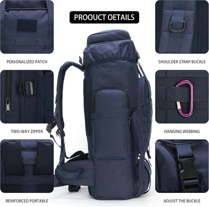 Hiking Backpack for Men 70L/100L Camping Backpack Military Rucksack Molle 3 Days Assault Pack for Climbing
