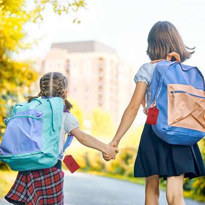 Halloween Red Spider Web Luggage Tags, 2 Pack Travel Cruise Tags for Suitcases,Cute Identifiers with Privacy Flap, Baggage Tags for Women Men Kids Backpack Handbag