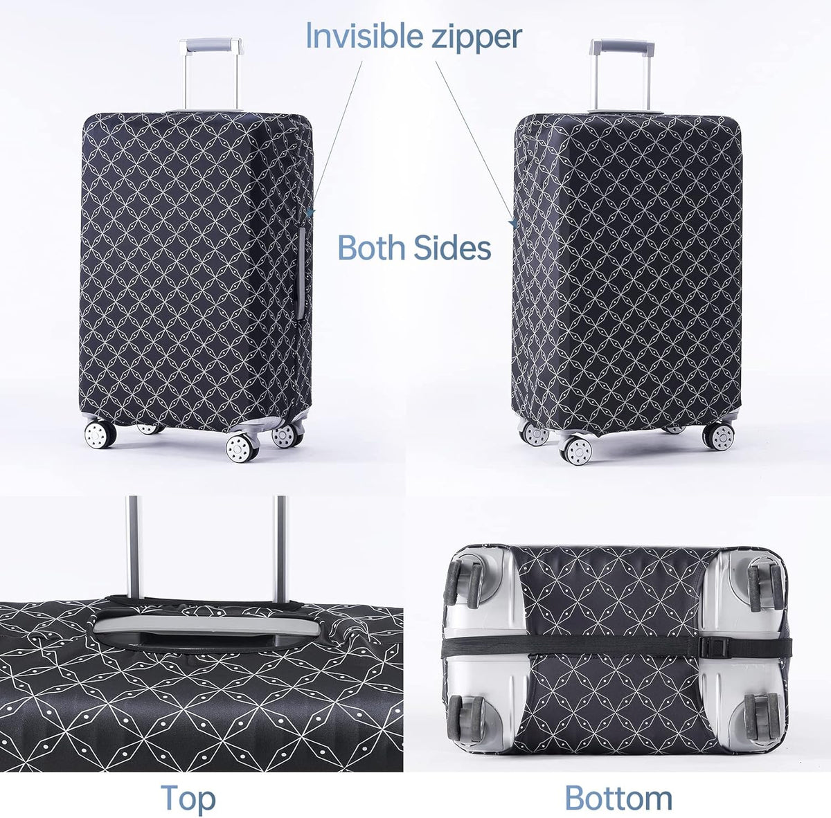 TRAVELKIN more than travel Luggage Covers For Suitcase Tsa Approved,Suitcase Cover Protector Fit 18-32 Inch Luggage
