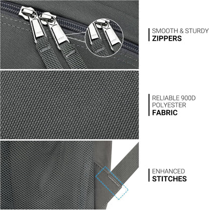 ZORFIN 26L Backpack for College, and Travel: Water Resistant Bookbag - Forge Grey