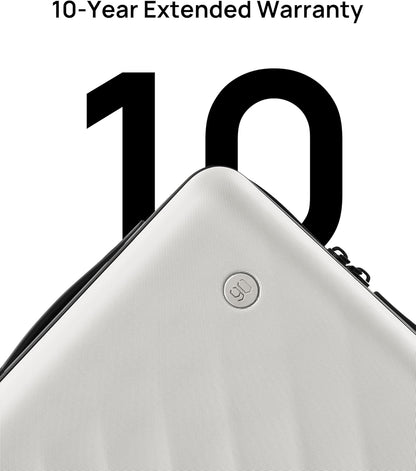 Trunk Luggage 22 Inch, Small Checked Luggage with Double Spinner Wheels, Anti-Burst Zipper, Hard Case PC Suitcase, Lightweight Travel Luggage, TSA Approved (Pearl White, Hudson)