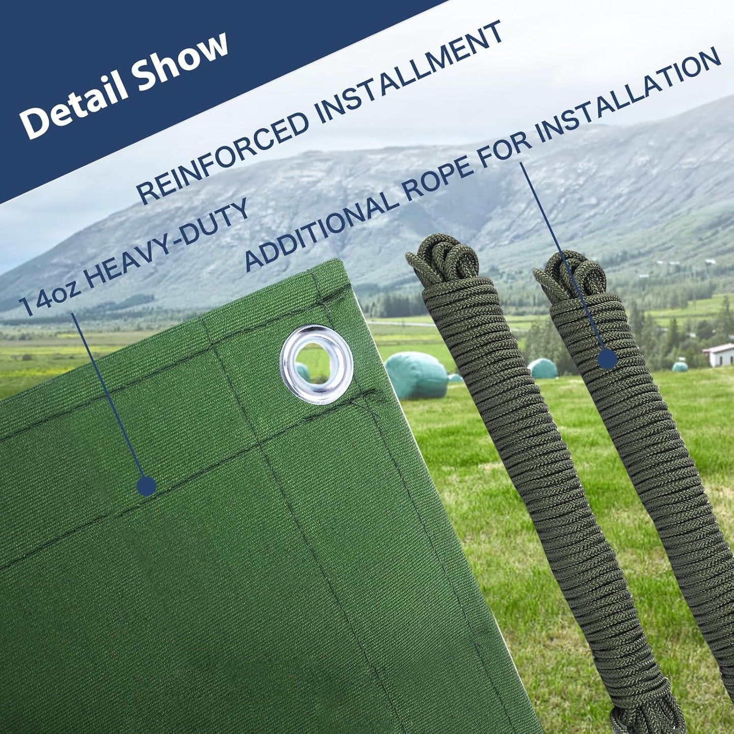 12’x16’ Canvas Tarps Heavy Duty Waterproof Tarpaulins with Aluminum Grommets,UV Resistant, 22Mil Multipurpose Drop Cloth, 14oz Durable Cover Sheet for Outdoor and Indoor Use with Ropes.